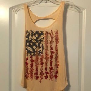 American flag tank top
